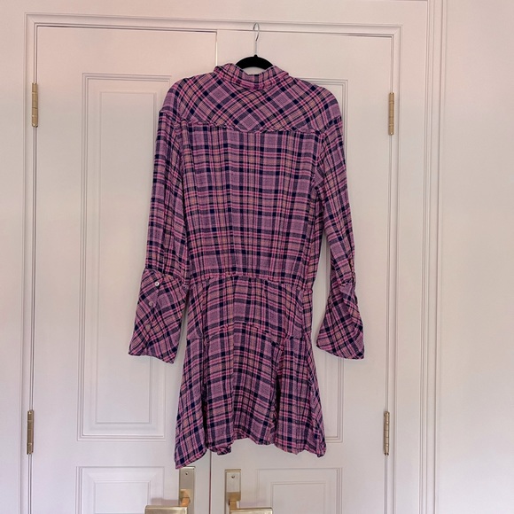 NWOT Free People Plaid Dress - Picture 4 of 7